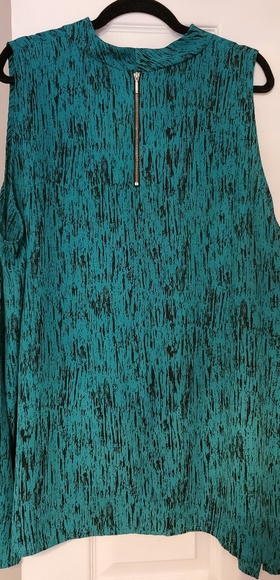 Sleeveless Blouse with Mock Turtleneck - Picture 2 of 4